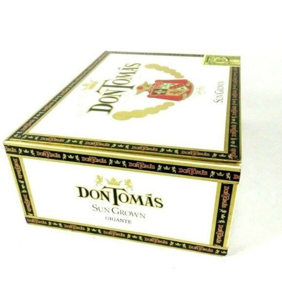 Don Tomas Wooden Cigar Box Empty Room Decor Handmade Display Storage - Picture 3 of 8